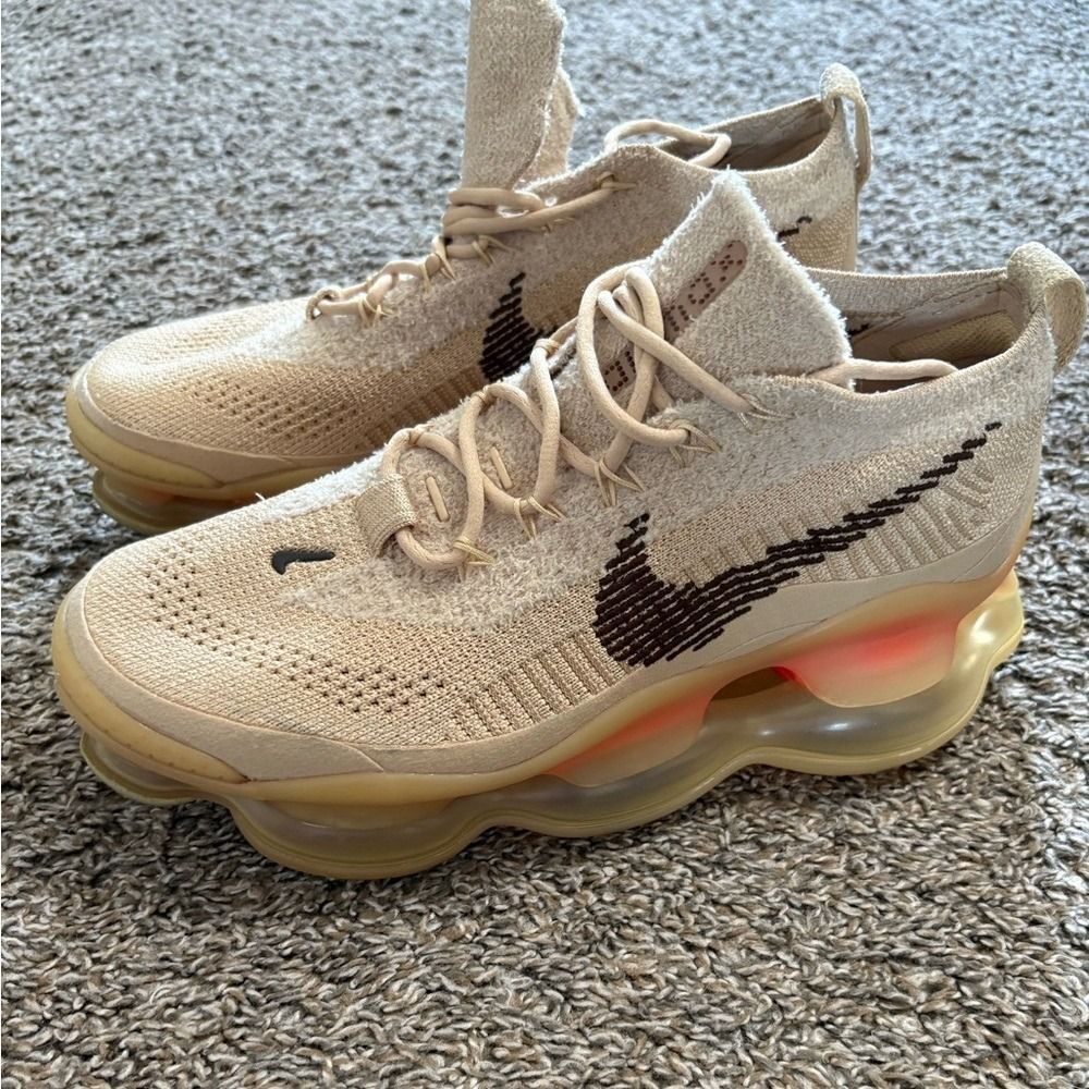 Nike Air Max Scorpion FK Flyknit Sesame-coconut Milk size 9 (DJ4702-200)